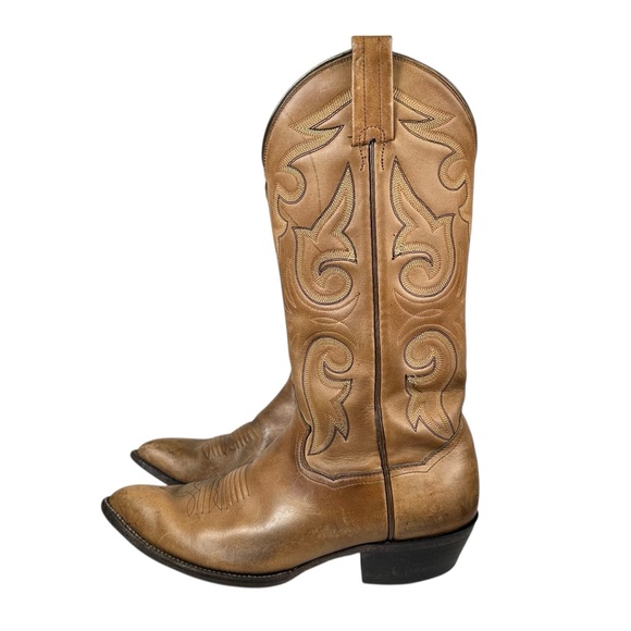 VINTAGE PANHANDLE SLIM Cowhide Western Cowboy Boots - Picture 4 of 10